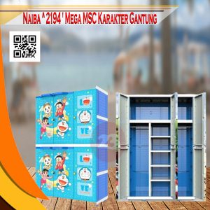 NAIBA ^ 2194 ' LEMARI PLASTIK MEGA MSC KARAKTER GANTUNG